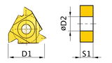OPTIMUM Menetvágó váltólapka 60° AR 16ER AG60 (5 db)