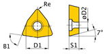 OPTIMUM Keményfémlapka ISO WNMG080408 /5db