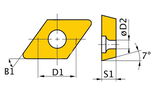 Optimum Váltólapka készlet ISO DCMT070204 (5 db-os)