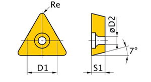 OPTIMUM Váltólapka ISO TCMT070204 termék fő termékképe