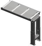 Metallkraft Görgős anyagtovábbító asztal (1000x390mm) 200kg/m