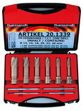METALLKRAFT Koronafúró klt. HARD-LINE 14/16/18/20/22/26mm / 55mm anyagv.-ig 19mm weldonszár