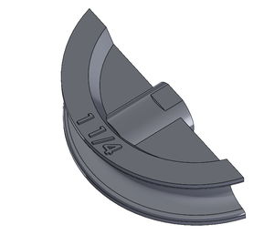 Metallkraft 1 1/4" szürkeöntvény hajlító szegmens HBP gépekhez termék fő termékképe
