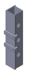Metallkraft  vezető gerenda 800mm-es 800mm-es ütközővel és egyengegő bélyeggel HBP 30 / 40 gépekhez termék fő termékképe