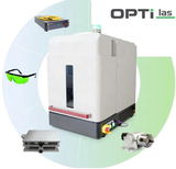 OPTIMUM LM-P 30W lézer jelölő, zárt burkolattal, forgató egységekkel 30W fiber lézerforrással