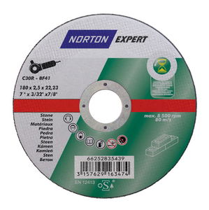 Norton Expert kő vágókorong 180x2,5x22,23mm C30R, 25 db/csomag termék fő termékképe