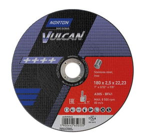 Norton Vulcan inox vágókorong 180x2,5x22,23mm A30S, 25 db/csomag termék fő termékképe