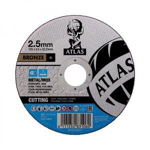 Norton Atlas fém vágókorong 125x2,5x22,23mm A30S, 25 db/csomag termék fő termékképe