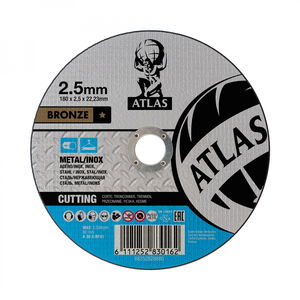 Norton Atlas fém vágókorong 180x2,5x22,23mm A30S, 25 db/csomag termék fő termékképe