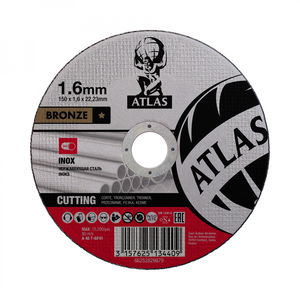 Norton Atlas inox vágókorong 150x1,6x22,23mm A46T, 25 db/csomag termék fő termékképe