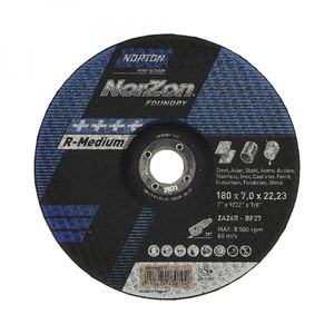 Norton Norzon III Foundry tisztítókorong 180x7,0x22,23mm ZA24R, 25 db/csomag termék fő termékképe