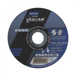 Norton Vulcan 115x1,0x22,23 mm fém vágókorong szett, 100+10 db/csomag termék fő termékképe