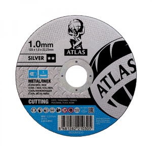 Norton Atlas Silver fém vágókorong 125x1,0x22,23mm A60S, 25 db/csomag termék fő termékképe