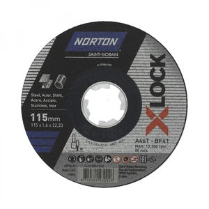 Norton X-Lock vágókorong 115x1,6x22,23mm A46T, 25 db/csomag termék fő termékképe