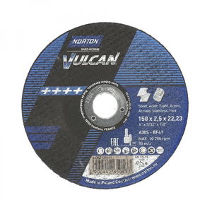 Norton Vulcan fém vágókorong 150x2,5x22,23mm, 25 db/csomag termék fő termékképe