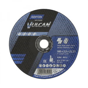 Norton Vulcan fém vágókorong 180x2,5x22,23mm, 25 db/csomag termék fő termékképe