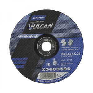 Norton Vulcan fém vágókorong 180x3,2x22,23mm A30S, 25 db/csomag termék fő termékképe