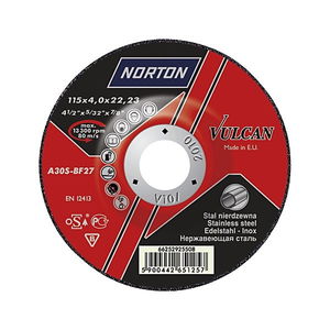 Norton Vulcan Inox tisztítókorong 125x4,0x22,23mm, 20 db/csomag termék fő termékképe