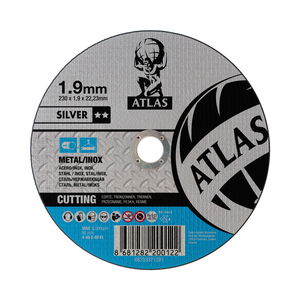 Norton Atlas Silver fém vágókorong 230x1,9x22,23mm A46S, 25 db/csomag termék fő termékképe