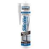 OneBond Silicone Construction Black 9004 építőipari szilikon tömítőanyag fekete 300ml CS, 12 db/csomag