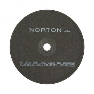 Norton Preciziós gépipari erősítés nélküli vágókorong 200x1,6x20 mm 57A 60 P B25, 25 db/csomag termék fő termékképe