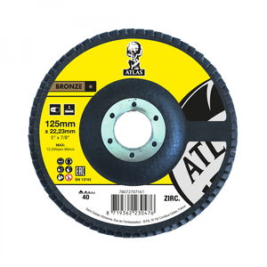 Atlas KX663 lamellás csiszolókorong Ø125x22 mm P40, 10 db/csomag termék fő termékképe