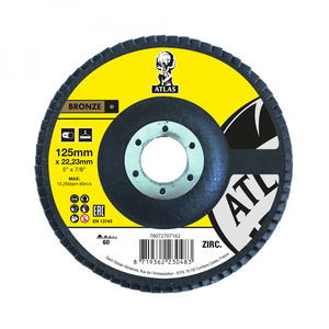 Atlas KX663 lamellás csiszolókorong Ø125x22 mm P60, 10 db/csomag termék fő termékképe