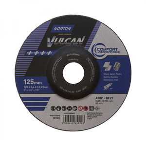 Norton Vulcan Comfort fém tisztítókorong 125x6,4x22,23mm, 10 db/csomag termék fő termékképe