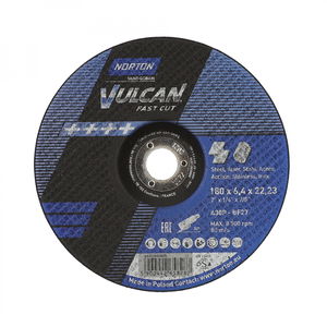 Norton Vulcan Fast Cut fém tisztítókorong 180x6,4x22,23mm, 10 db/csomag termék fő termékképe