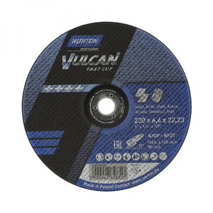 Norton Vulcan Fast Cut fém tisztítókorong 230x6,4x22,23mm, 10 db/csomag termék fő termékképe