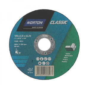 Norton Classic kő vágókorong 125x2,5x22,23mm C24R, 25 db/csomag termék fő termékképe