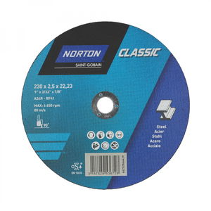 Norton Classic vágókorong 230x2,5x22,23 mm A24R, 25 db/csomag termék fő termékképe