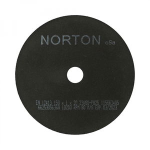 Norton Preciziós gépipari erősítés nélküli vágókorong 150x1x20 mm 23A 80 P B25, 25 db/csomag termék fő termékképe