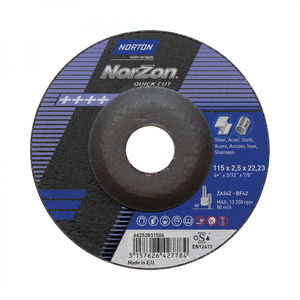 Norton Norzon Quick Cut vágókorong 115x2,5x22,23 mm ZA36Z, 25 db/csomag termék fő termékképe