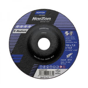 Norton Norzon Quick Cut tisztítókorong 100x7,0x16mm ZA24S, 25 db/csomag termék fő termékképe