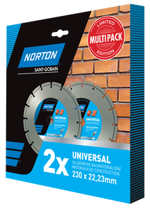 Norton Vulcan Universal Promo-Pack gyémánt vágókorong Ø230x22,23mm, 2db/csomag termék fő termékképe