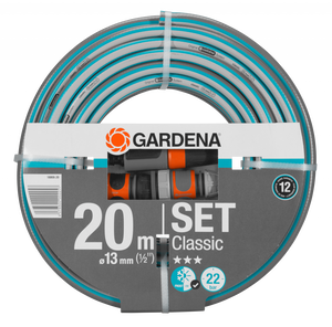 Gardena Classic tömlő, 13 mm (1/2"), 22 bar, 20 m/tekercs (rendszerelemekkel) termék fő termékképe