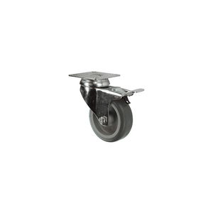 BOLYGÓ TÍPUS FELSÕ TÁNYÉRRAL ÉS FÉKKEL 125MM GUMIABRONCS termék fő termékképe