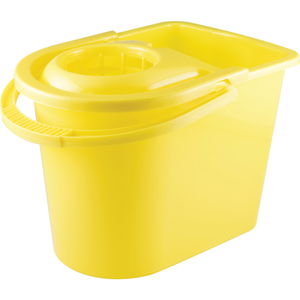 15LTR OVÁLIS MŰANYAG FELMOSÓVÖDÖR SÁRGA termék fő termékképe