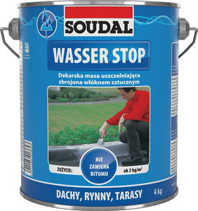 Soudal Wasser Stop vízálló, üvegszál erősítésű tetőjavító máz, 4 kg termék fő termékképe