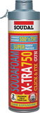 Soudal Soudafoam X-Tra 750 pisztolyhab (click), 500 ml