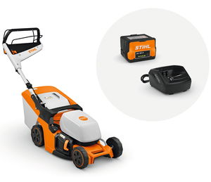 STIHL RMA 443 V akkumulátoros fűnyíró állítható kerékhajtással (1 x 5.0 Ah Li-ion akkuval) termék fő termékképe