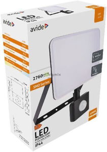 Avide Reflektor Ledes Slim keret nélkül  30W 4000K mozgásérzékelős termék fő termékképe