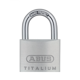 ABUS Lakat Titalium 40 mm 727 Egyforma Kulcsos 2 db  Edzett Kengyel Normál Vágott Kulcs 6416 Zárlat