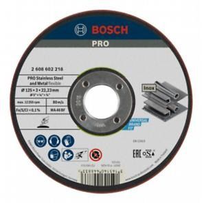 Bosch Pro Semi - Flexible Csiszolótárcsa 125*3,0*22,23 mm  WA 46 BF Stainless Steel, Metal termék fő termékképe