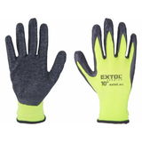 EXTOL Premium Mártott Védőkesztyű, Varratmentes, 10/XL Latex,  Gumírozott Mandzsetta