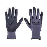 EXTOL Premium Mártott Nitril Védőkesztyű, 10/L  Spandex Varrat Nélkül Gumírozott Mandzsetta
