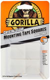 Gorilla Mounting Clear Tape Squares Kristálytiszta Kétoldalas Ragasztószalag 2,5 cm-es Négyzetek 24db/Csomag