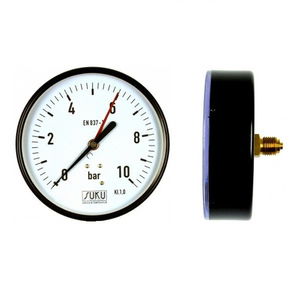 KEDE 0-10,0 bar, 1/4˝ (D63mm) hátsó csatlakozású nyomásmérő, fém házban termék fő termékképe