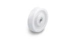 Nagy Teherbírású Poliamid Kerék Fehér 80*37 mm  350 kg Siklócsapágyas + Perselx 15*3*46 mm